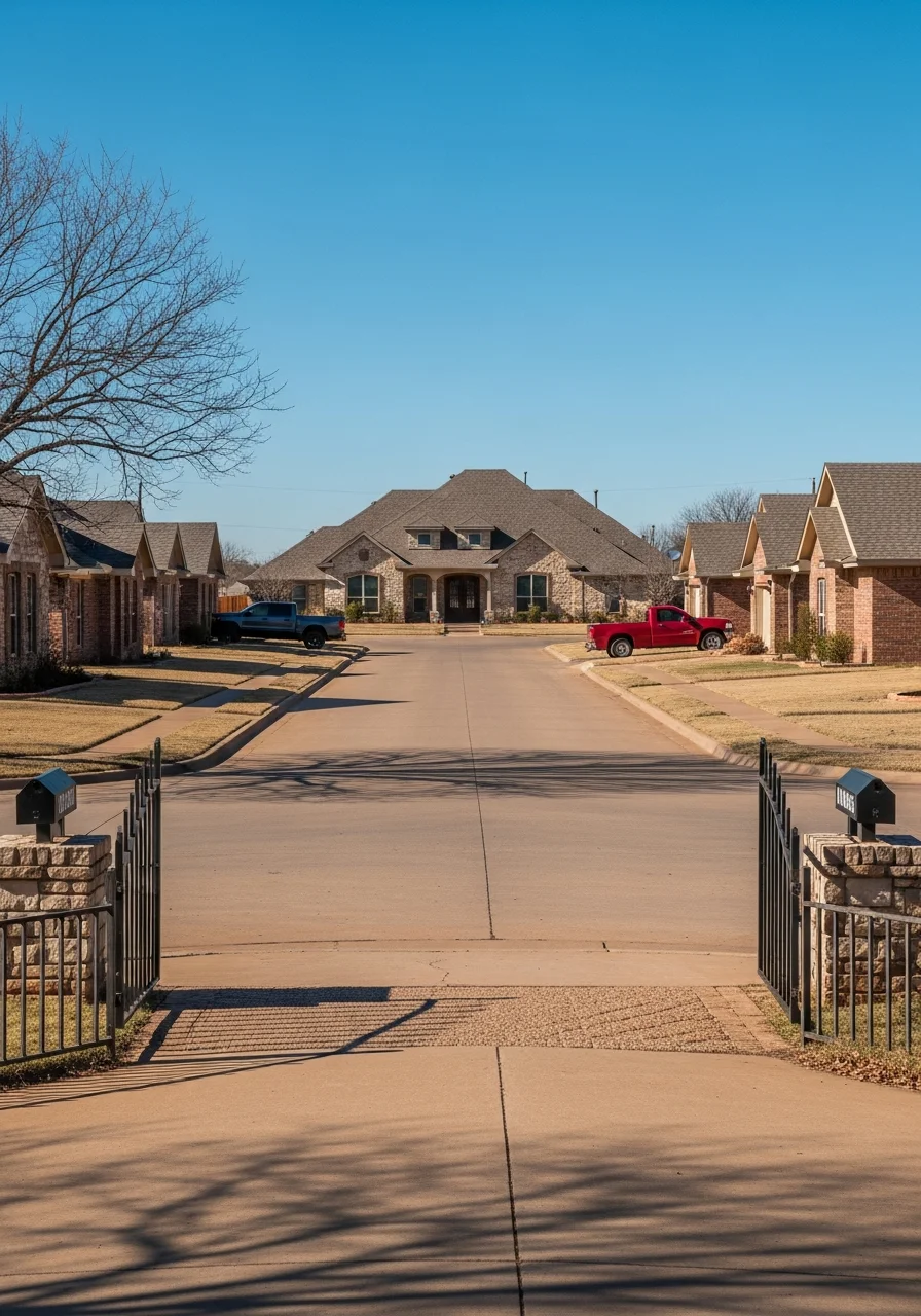 Mineral Wells home detail showing exterior and entry area.